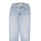 CALVIN KLEIN JEANS Womens Slim Light Blue Denim Jeans W28 L29 Stylish Zip