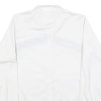 ASICS Mens White & Black Sports Zip Jacket S Polyester Track Top Casual