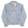 LEVI'S Womens Blue Denim Jacket S Cotton Classic Button Front Casual