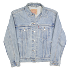 LEVI'S Womens Blue Denim Jacket S Cotton Classic Button Front Casual