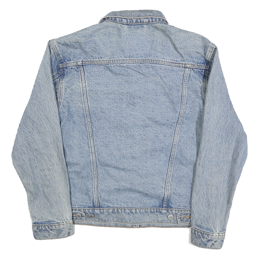 LEVI'S Womens Blue Denim Jacket S Cotton Classic Button Front Casual
