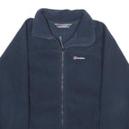 BERGHAUS Womens Navy Blue Jacket M Polyester Fleece Outdoor Zip Up