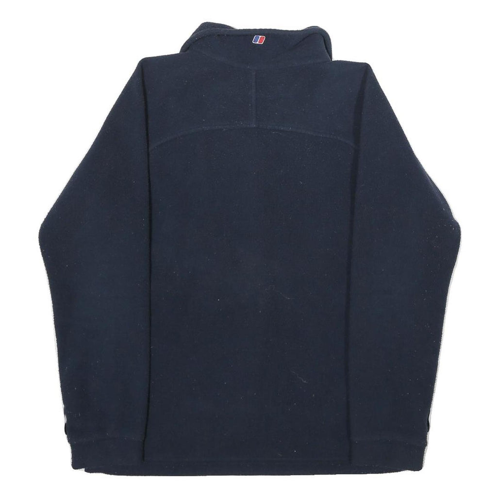 BERGHAUS Womens Navy Blue Jacket M Polyester Fleece Outdoor Zip Up