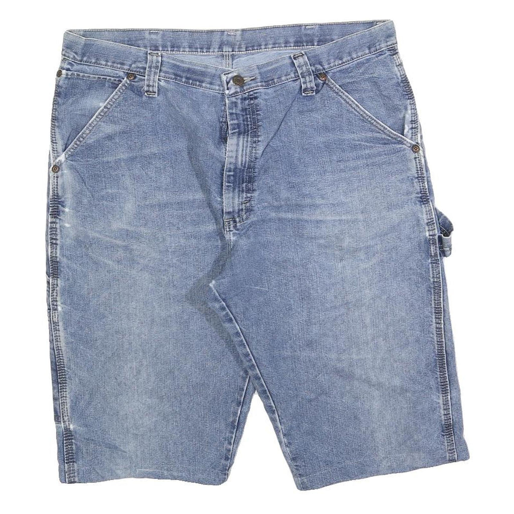 WRANGLER Mens Denim Blue Casual Shorts XL W38 Workwear Cotton Blend