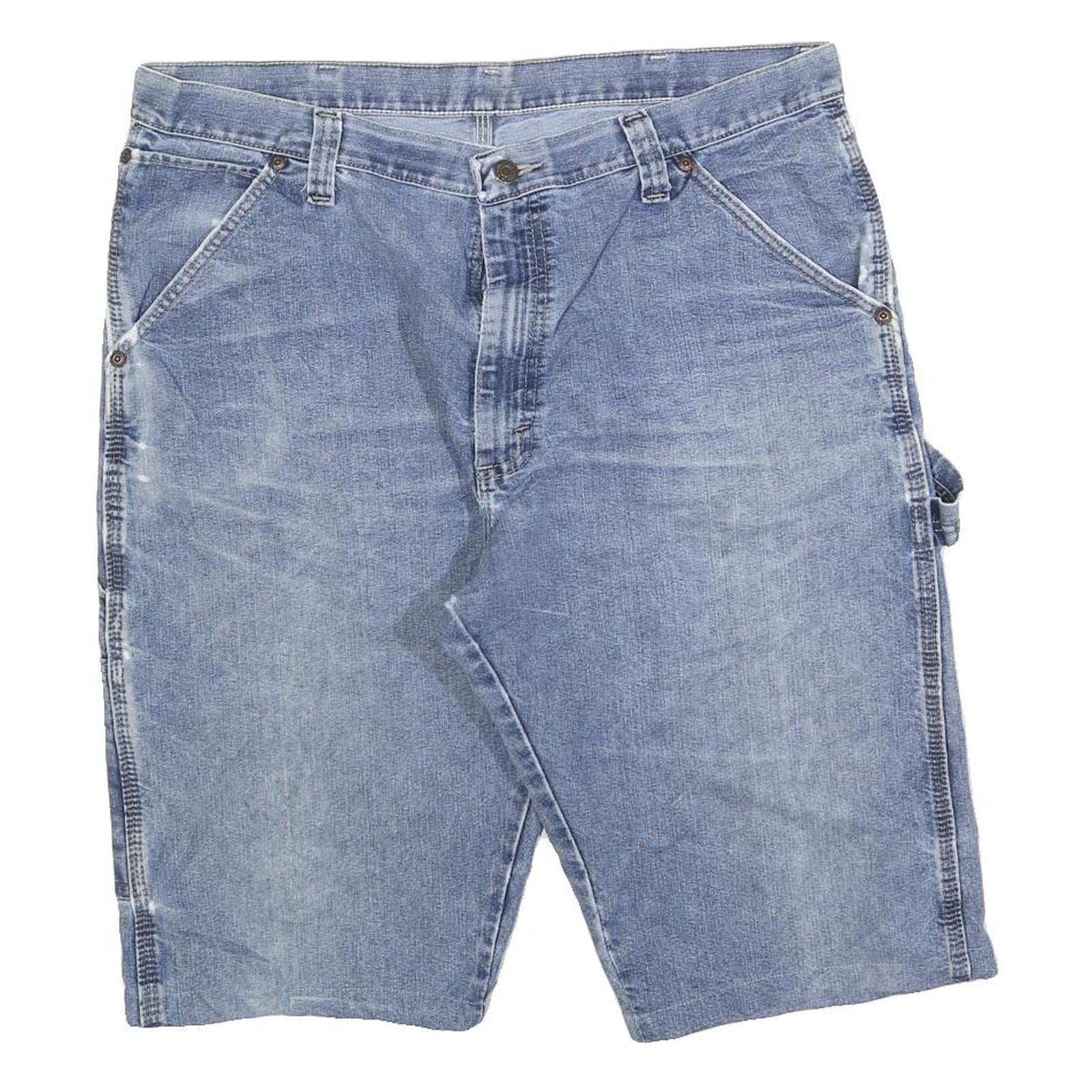 WRANGLER Mens Denim Blue Casual Shorts XL W38 Workwear Cotton Blend