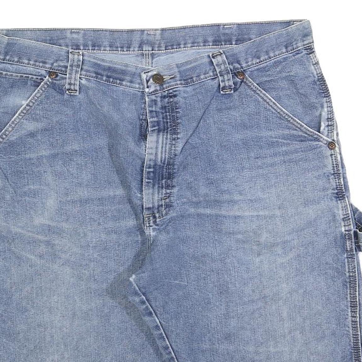 WRANGLER Mens Denim Blue Casual Shorts XL W38 Workwear Cotton Blend