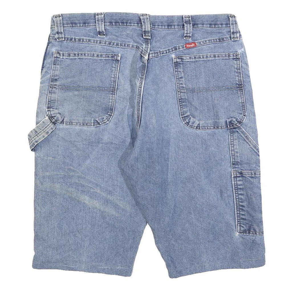 WRANGLER Mens Denim Blue Casual Shorts XL W38 Workwear Cotton Blend