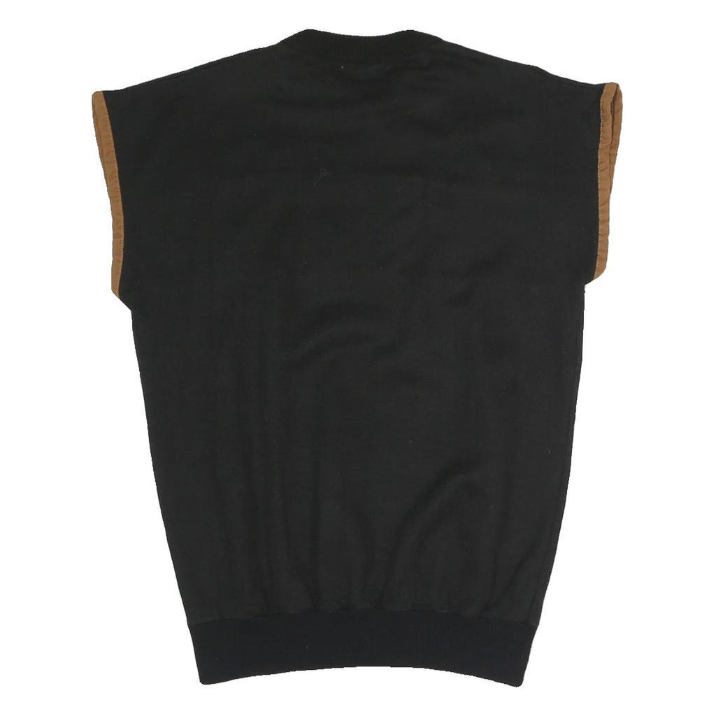 GOTSBURG Mens Black Brown Beige Patterned Cotton Blend Crew Neck Jumper M