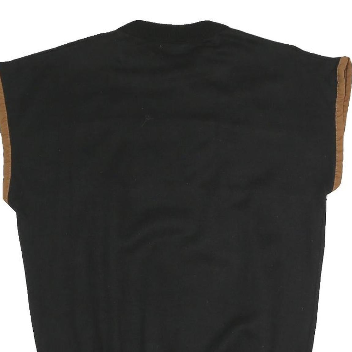 GOTSBURG Mens Black Brown Beige Patterned Cotton Blend Crew Neck Jumper M