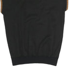 GOTSBURG Mens Black Brown Beige Patterned Cotton Blend Crew Neck Jumper M