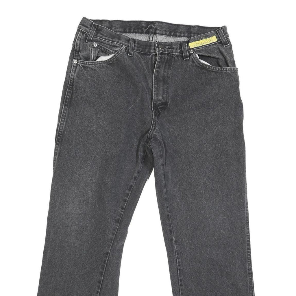 DICKIES Mens Black Regular Fit Straight Leg Denim Jeans W34 L29 Classic Workwear