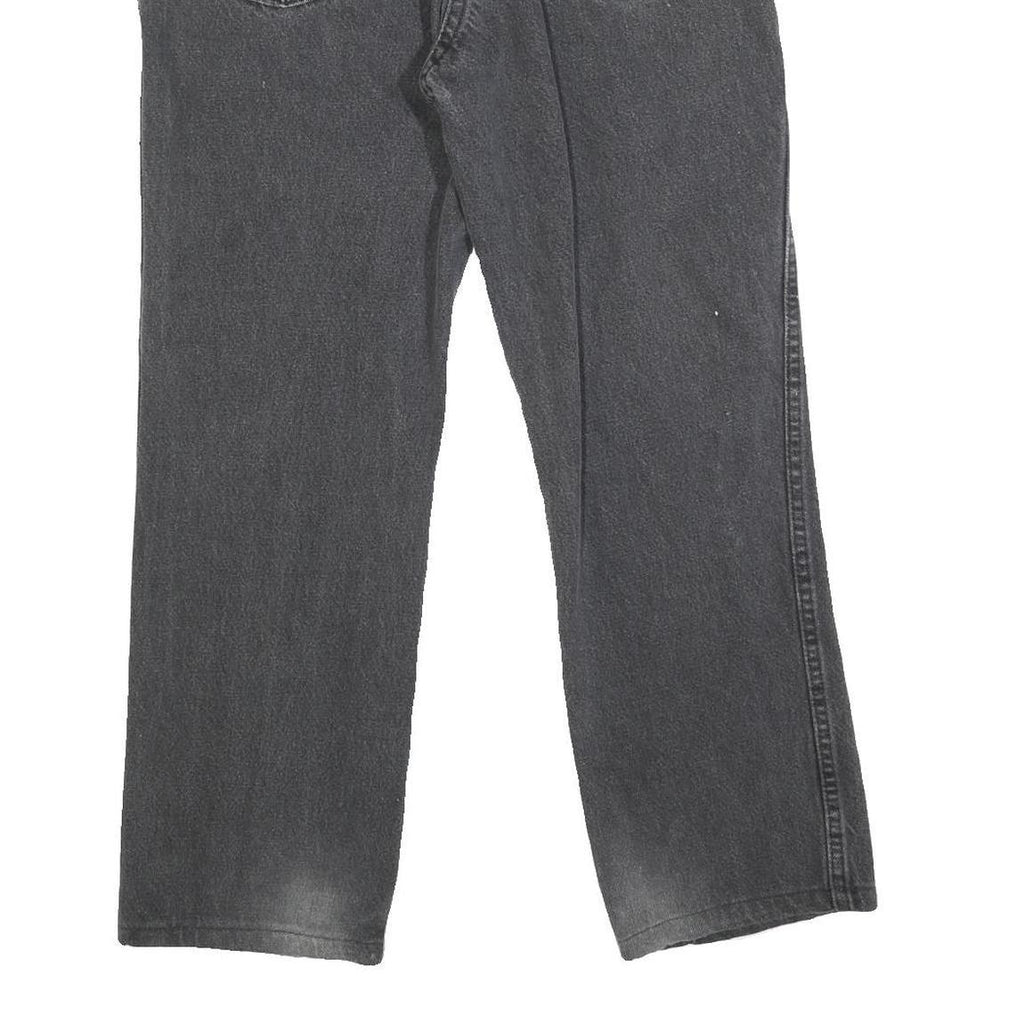 DICKIES Mens Black Regular Fit Straight Leg Denim Jeans W34 L29 Classic Workwear