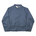 ATHLETIC WORKS Mens Blue Coach Jacket M Nylon Plain Button Closure Casual