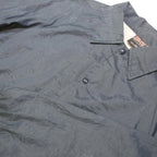ATHLETIC WORKS Mens Blue Coach Jacket M Nylon Plain Button Closure Casual