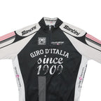 SANTINI Mens Black & White Giro D'Italia Cycling Jersey XL Short Sleeve Crew