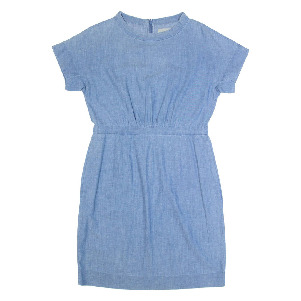 COS Womens Day Dress Blue Short Sleeve Knee Length M