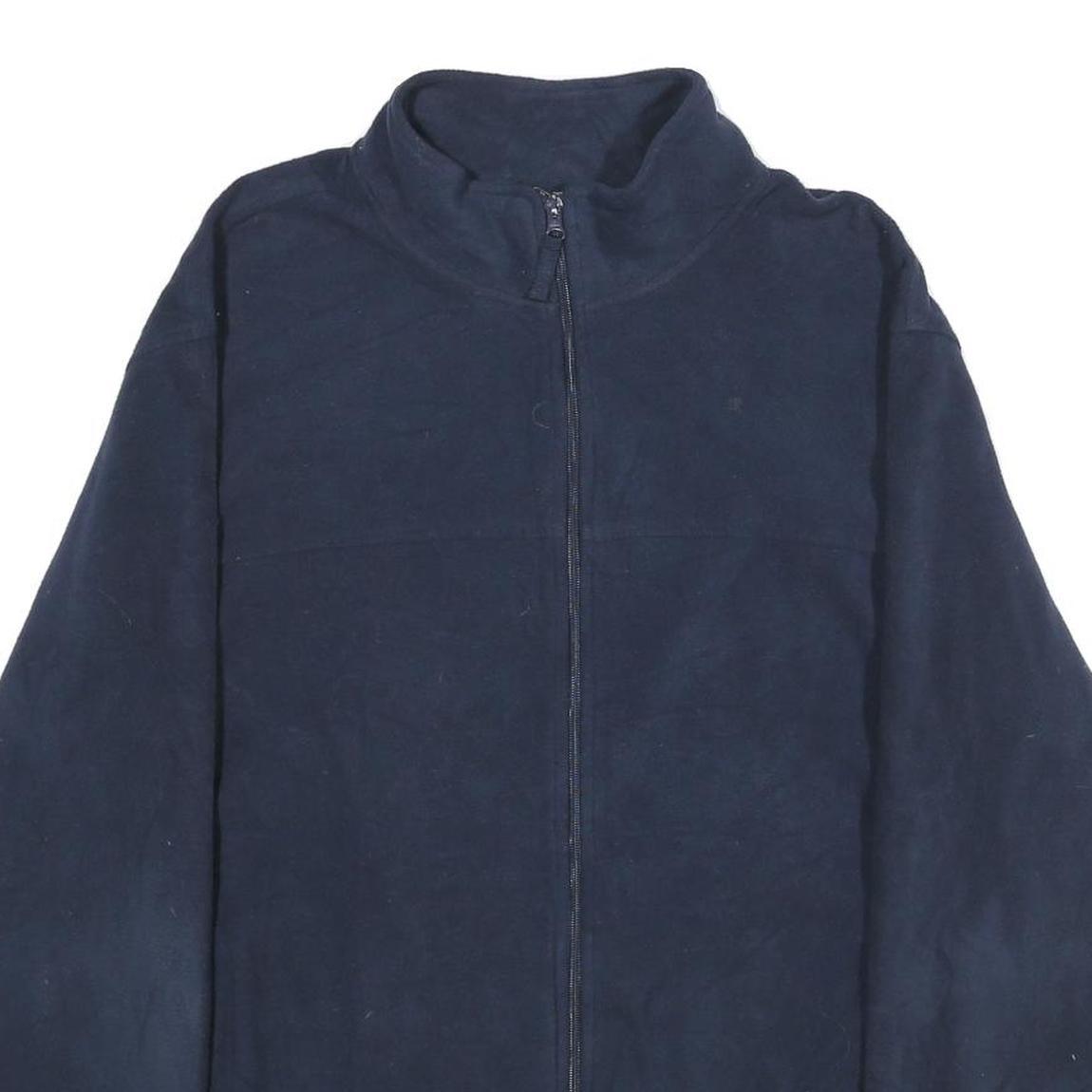 STARTER Mens Blue Jacket XL Polyester Plain Zip Casual Lightweight