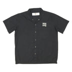 DICKIES Mens Black Shirt M Cotton Blend Workwear Casual Short Sleeve