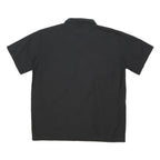DICKIES Mens Black Shirt M Cotton Blend Workwear Casual Short Sleeve
