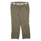 MAXI BLUE Womens Polyester Blend Relaxed Trousers W40 L32 Casual Khaki