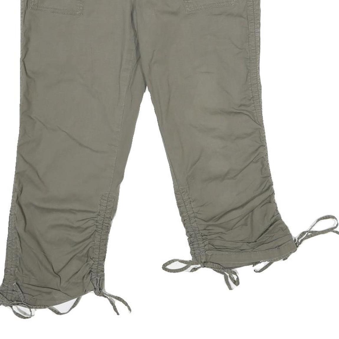 GARAGE Womens Shorts Green Casual Cotton Blend M W30 Button Closure Pockets