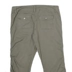 GARAGE Womens Shorts Green Casual Cotton Blend M W30 Button Closure Pockets