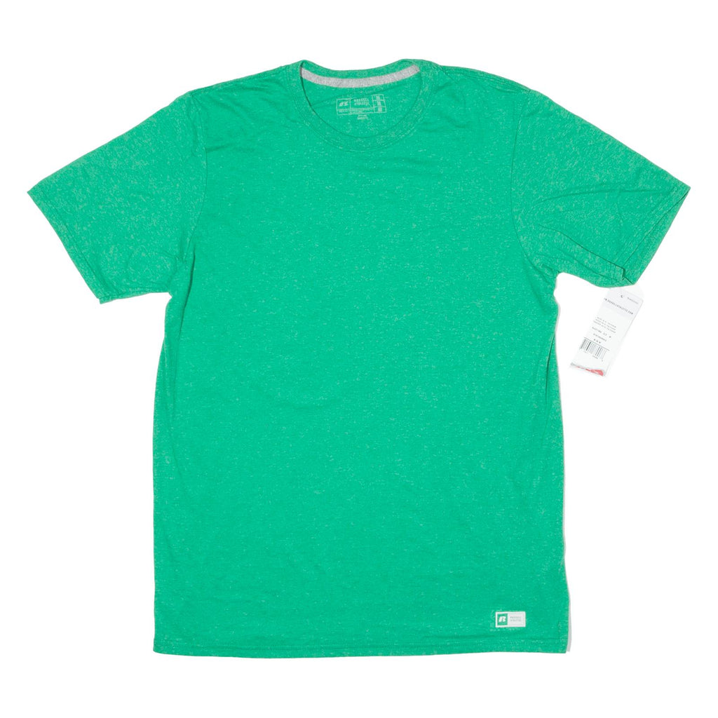 RUSSELL ATHLETIC Mens T-Shirt Green Crew Neck M