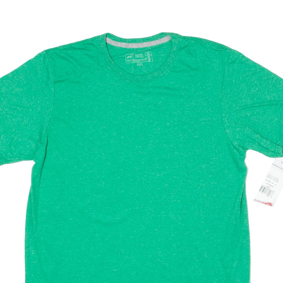 RUSSELL ATHLETIC Mens T-Shirt Green Crew Neck M