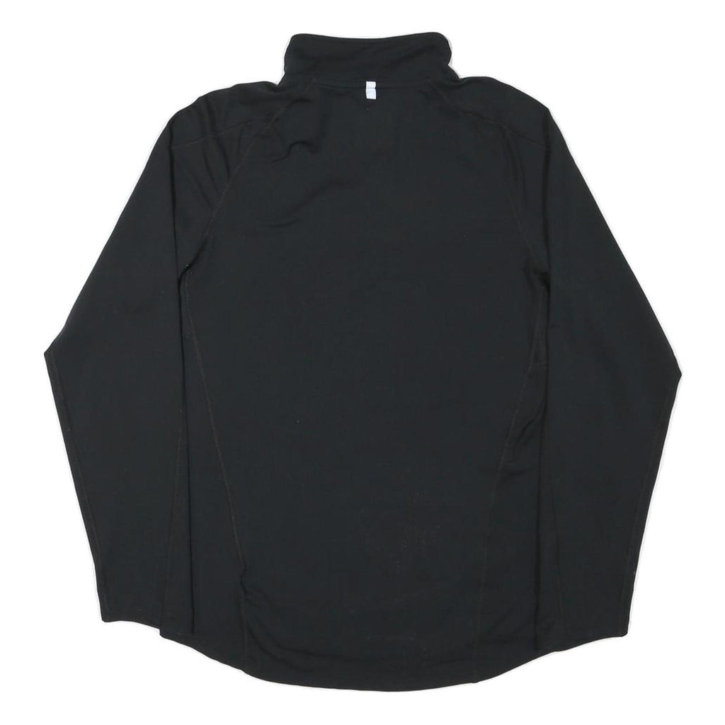 NIKE Mens Black 1/4 Zip S Sports Training Sweatshirt Pullover Athletic Fit