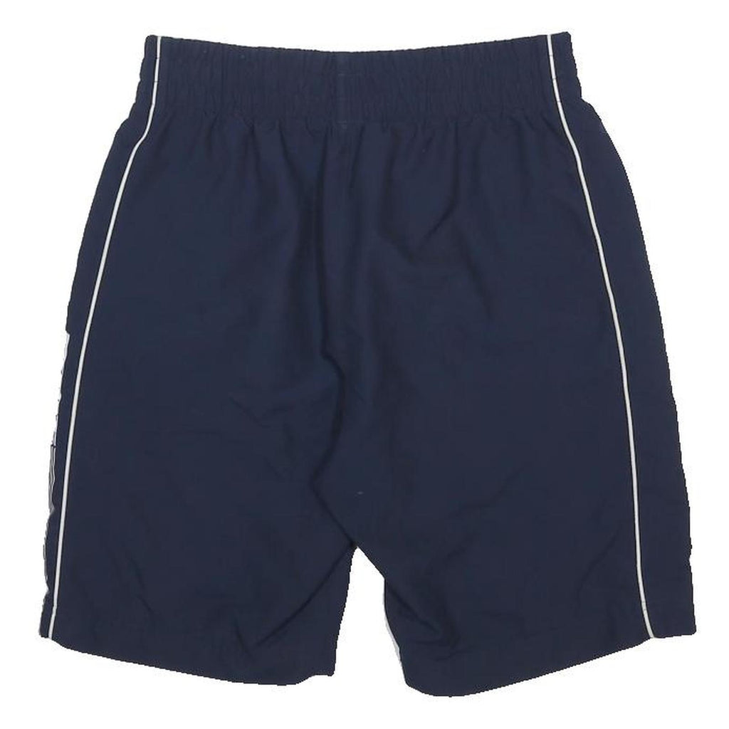 NIKE Mens Navy Casual Shorts S W26 Sports Logo Elastic Waist Pockets
