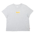LEVI'S Womens Grey Crew Neck Short Sleeve Graphic T-Shirt M Cotton Blend Casual