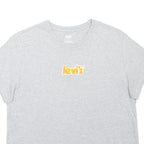 LEVI'S Womens Grey Crew Neck Short Sleeve Graphic T-Shirt M Cotton Blend Casual