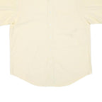 NAUTICA Mens Yellow & Cream Check Cotton Blend Shirt L Casual Smart Button-Up