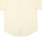 NAUTICA Mens Yellow & Cream Check Cotton Blend Shirt L Casual Smart Button-Up