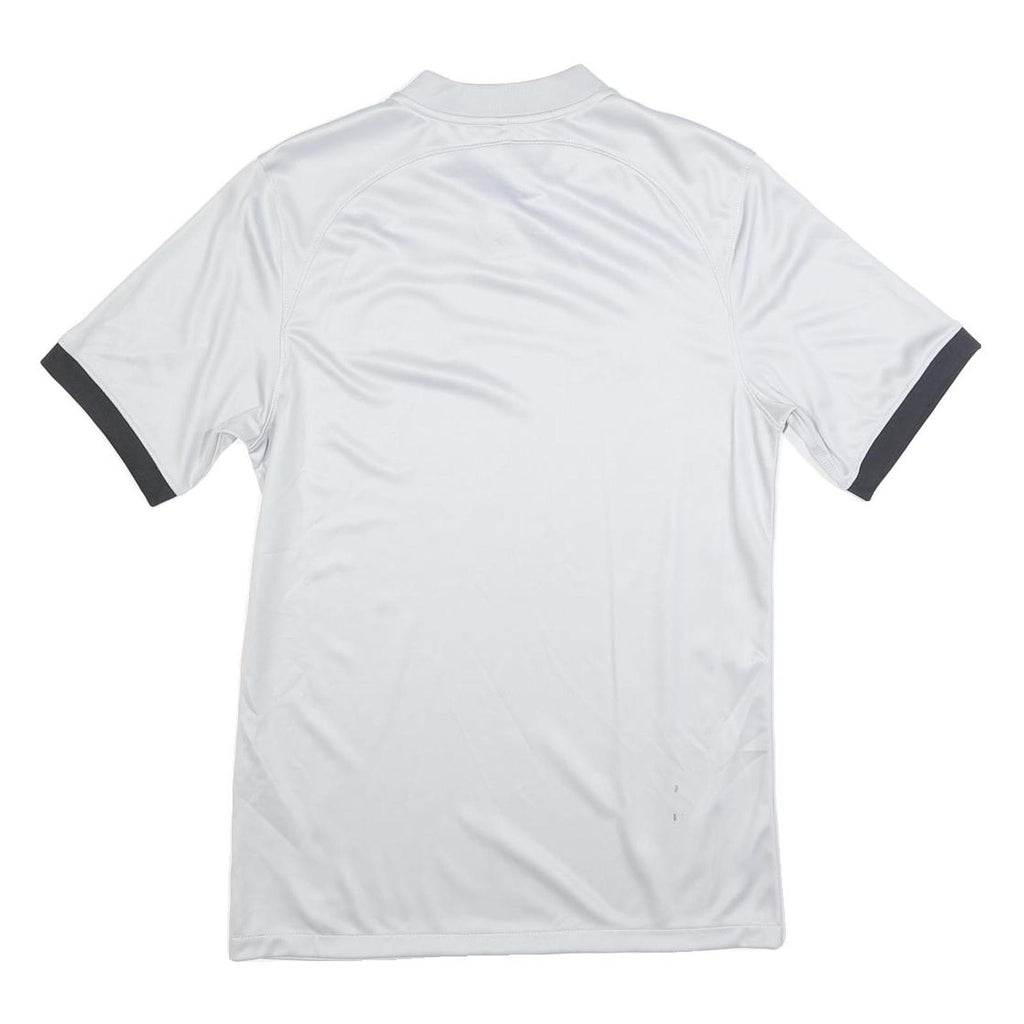 AIR JORDAN Mens White & Black PSG Graphic T-Shirt S Short Sleeve Crew Neck