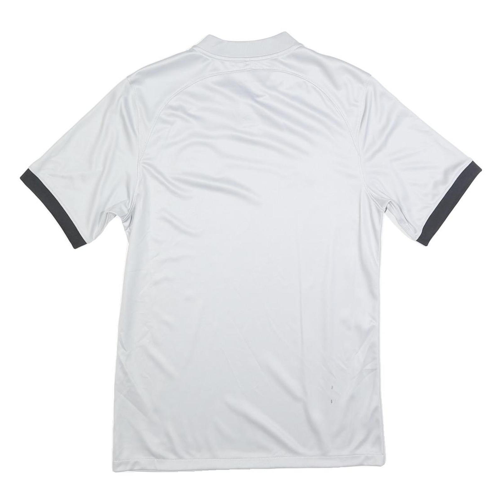 AIR JORDAN Mens White & Black PSG Graphic T-Shirt S Short Sleeve Crew Neck