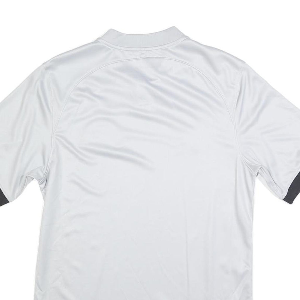 AIR JORDAN Mens White & Black PSG Graphic T-Shirt S Short Sleeve Crew Neck