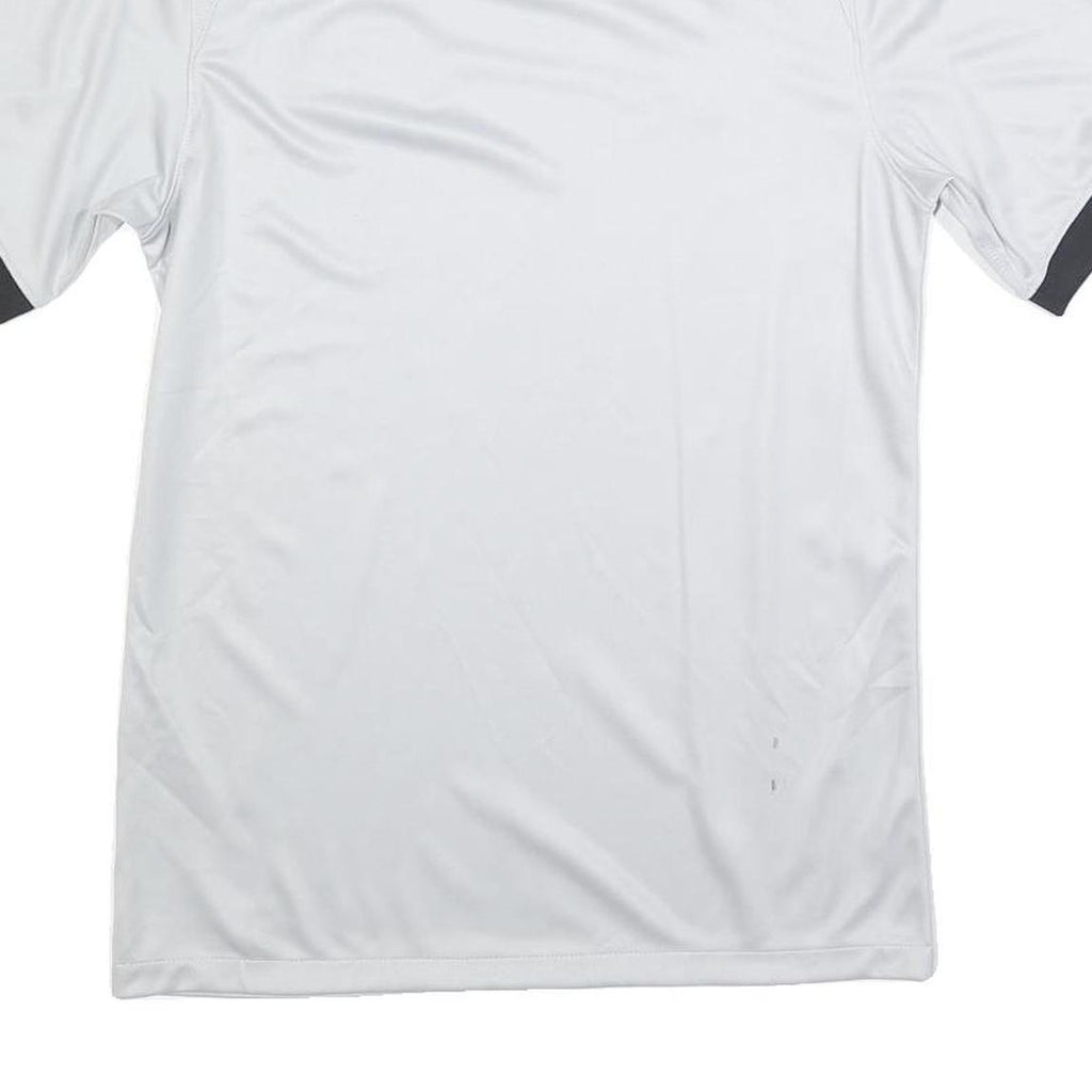 AIR JORDAN Mens White & Black PSG Graphic T-Shirt S Short Sleeve Crew Neck