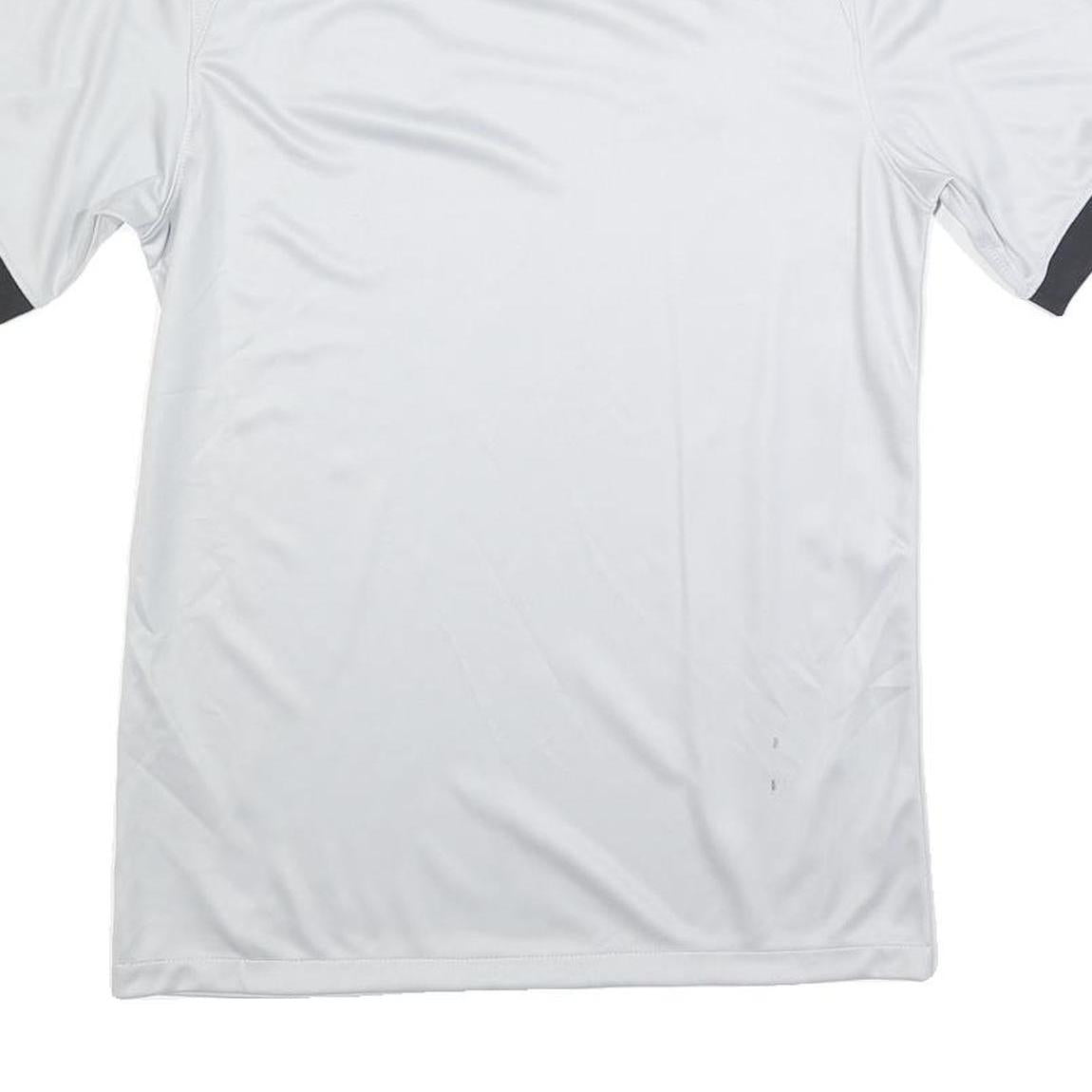 AIR JORDAN Mens White & Black PSG Graphic T-Shirt S Short Sleeve Crew Neck