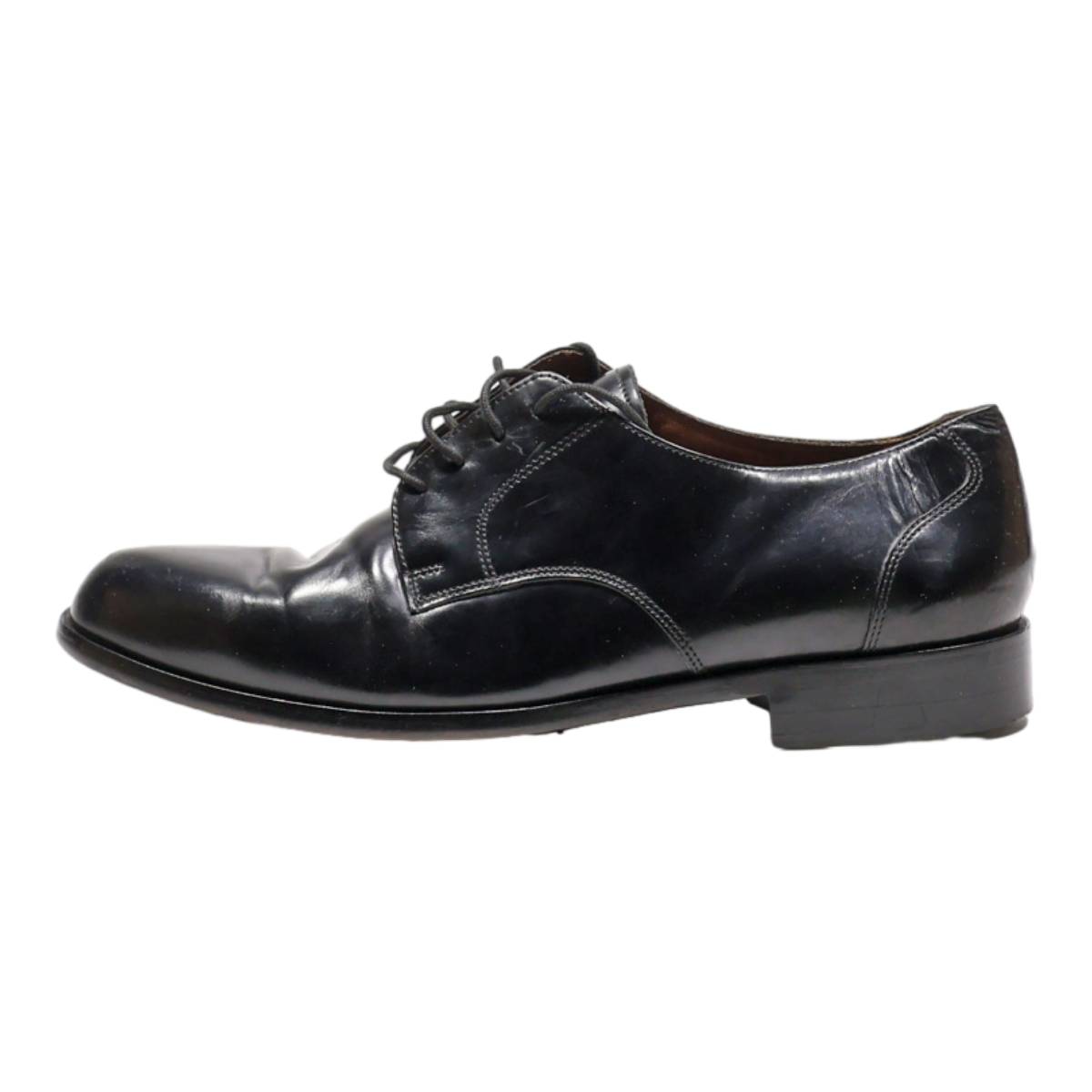 BOSTON Oxford Shoes Black Leather Mens UK 10