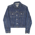 WPM Womens Blue Denim Jacket M Cotton Blend Button Closure Casual Stylish