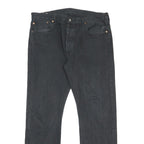 LEVI'S 501 BIG E Mens Jeans Black Regular Straight Denim Medium W38 L32 Button