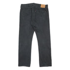 LEVI'S 501 BIG E Mens Jeans Black Regular Straight Denim Medium W38 L32 Button