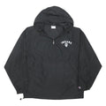 CHAMPION Mens Black Indiana Pullover Jacket M Polyester Zip Hooded Casual