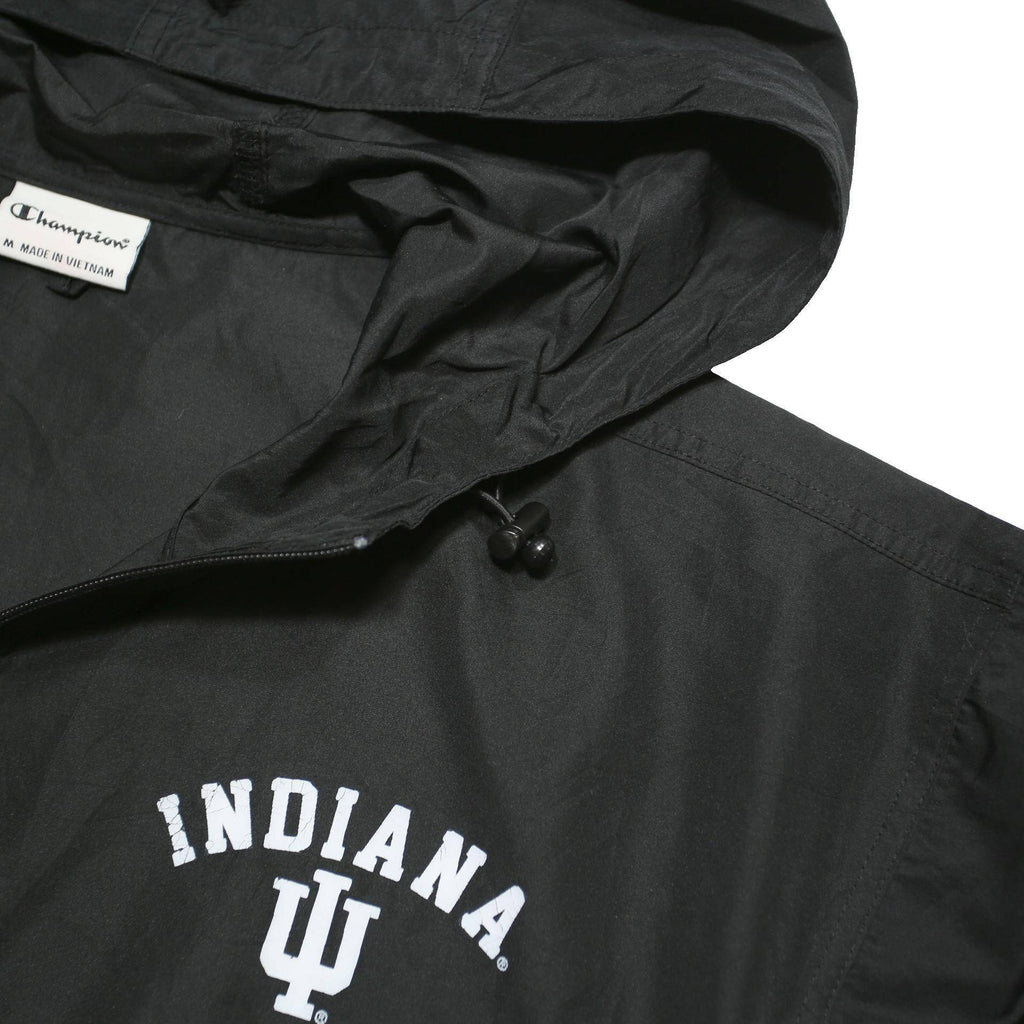 CHAMPION Mens Black Indiana Pullover Jacket M Polyester Zip Hooded Casual