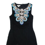 MONSOON Womens Pencil Dress Black Short Sleeve Knee Length UK 8