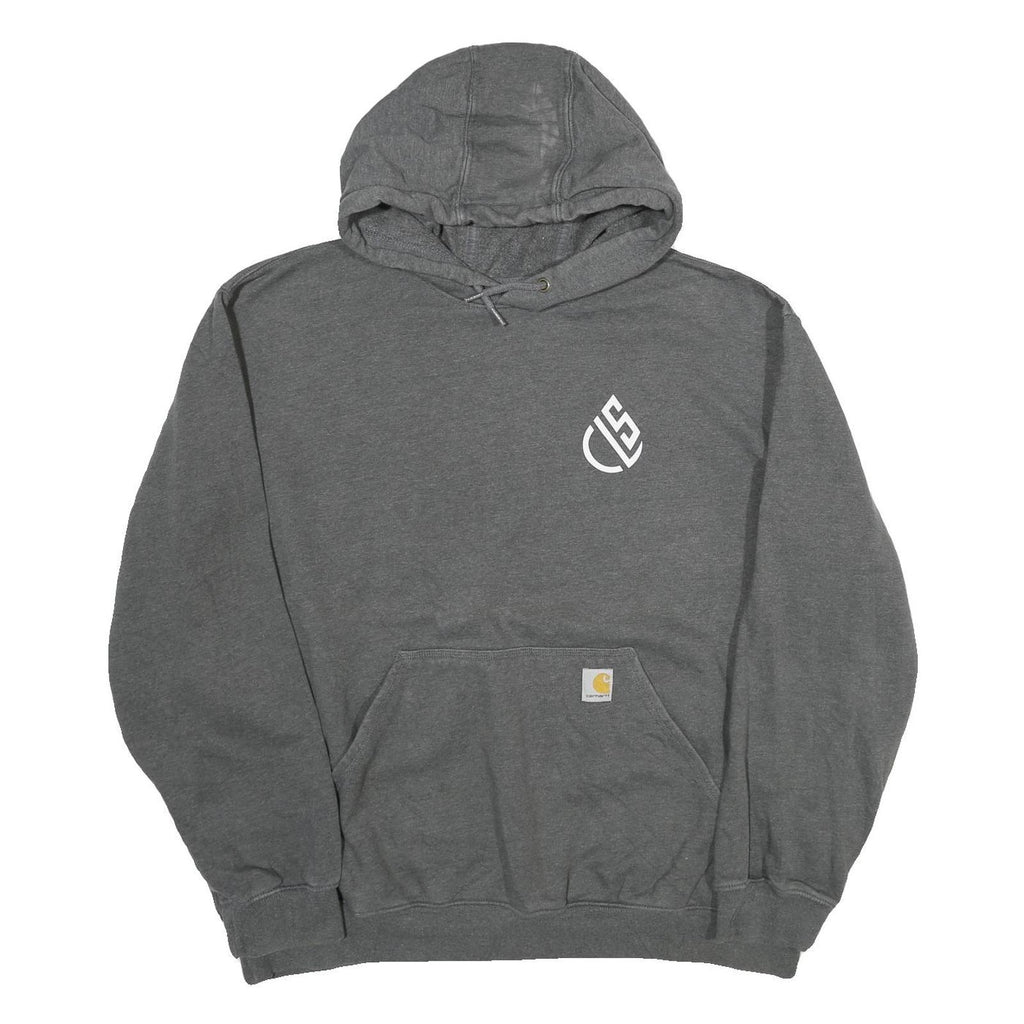 CARHARTT Mens Grey Pullover Hoodie XL Cotton Blend Casual Workwear