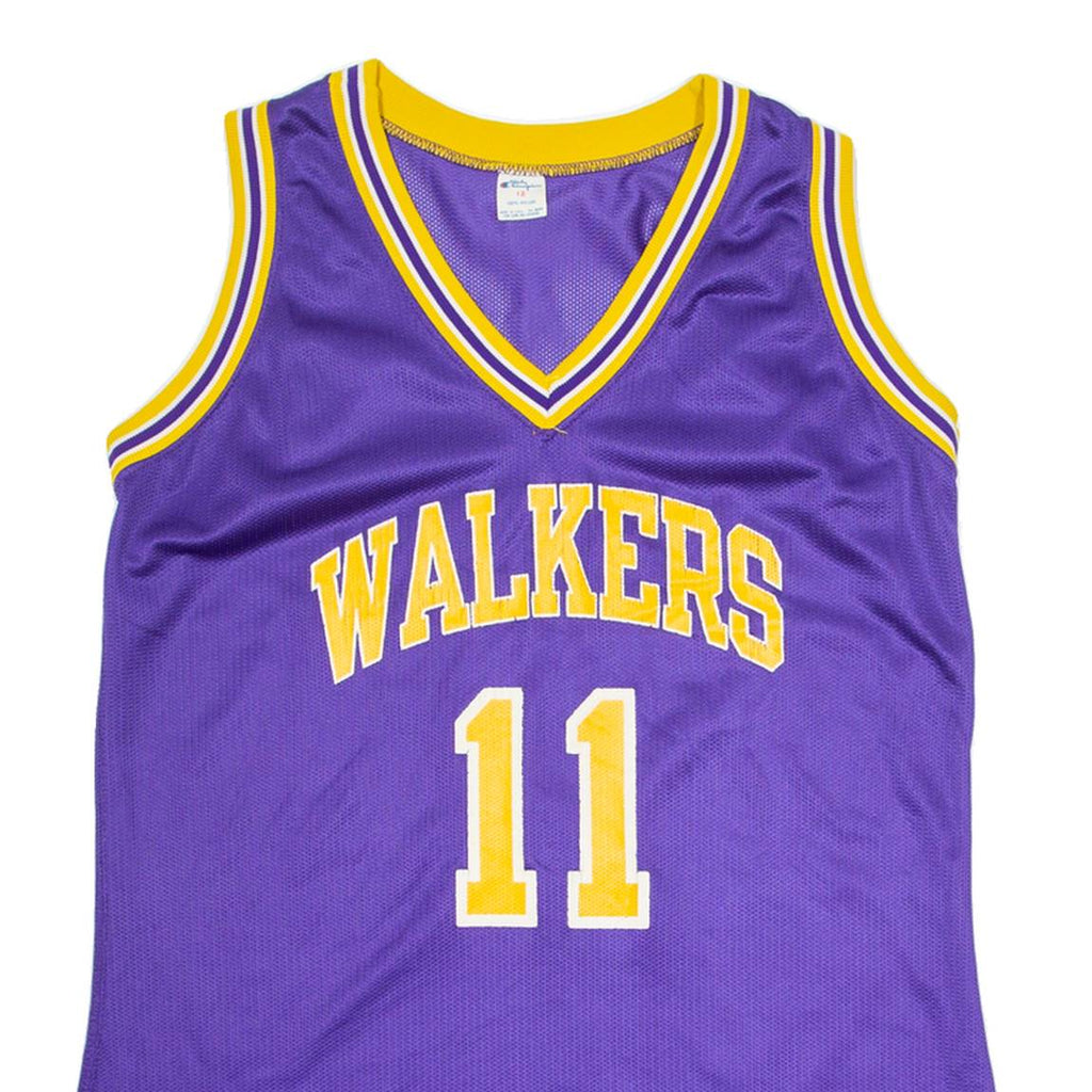 CHAMPION Lady Walkers 11 Womens Jersey Purple Sleeveless V-Neck UK 12