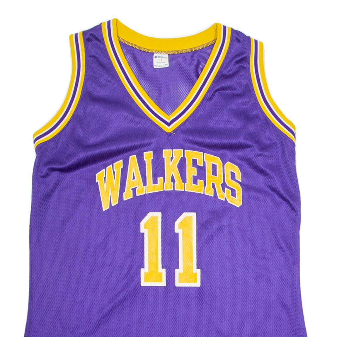 CHAMPION Lady Walkers 11 Womens Jersey Purple Sleeveless V-Neck UK 12