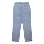 CARHARTT Mens Regular Fit Light Blue Denim Jeans W32 L33 Button Closure Classic